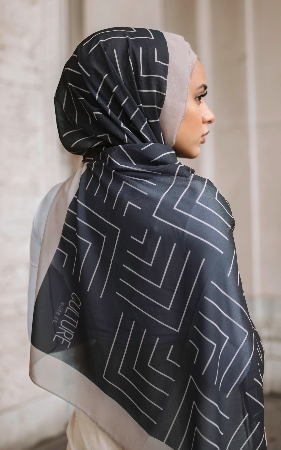 Caen Printed Chiffon Hijab