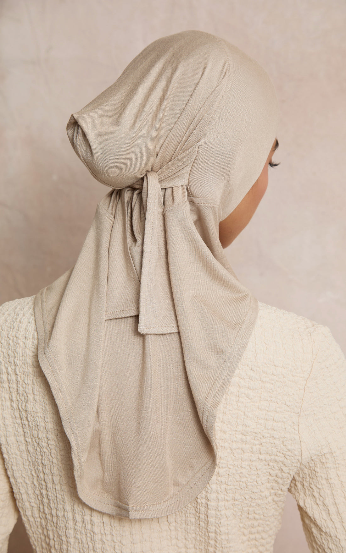 Taupe Full Coverage Adjustable Under Scarf