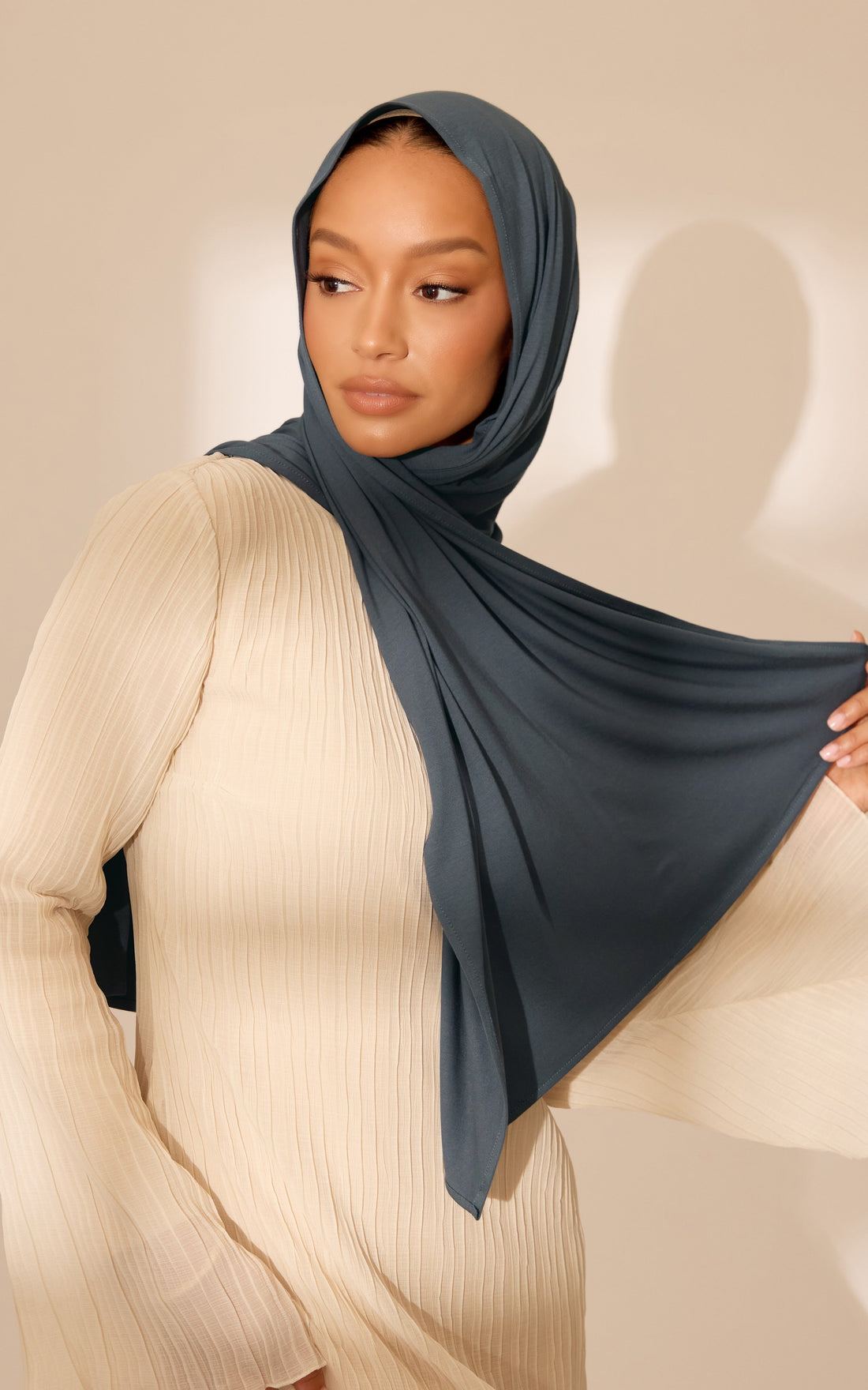 Baritone Blue Premium Jersey Hijab — Mini