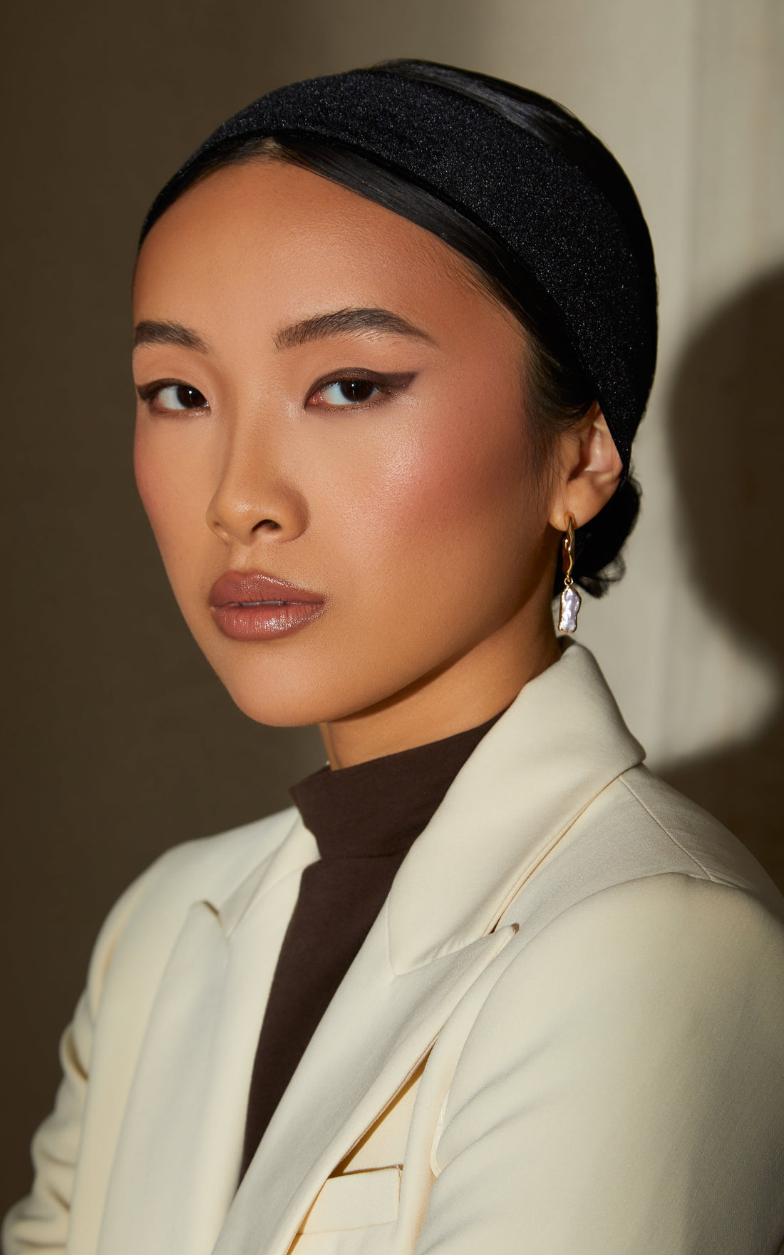 Black No-Slip Scarf Headband