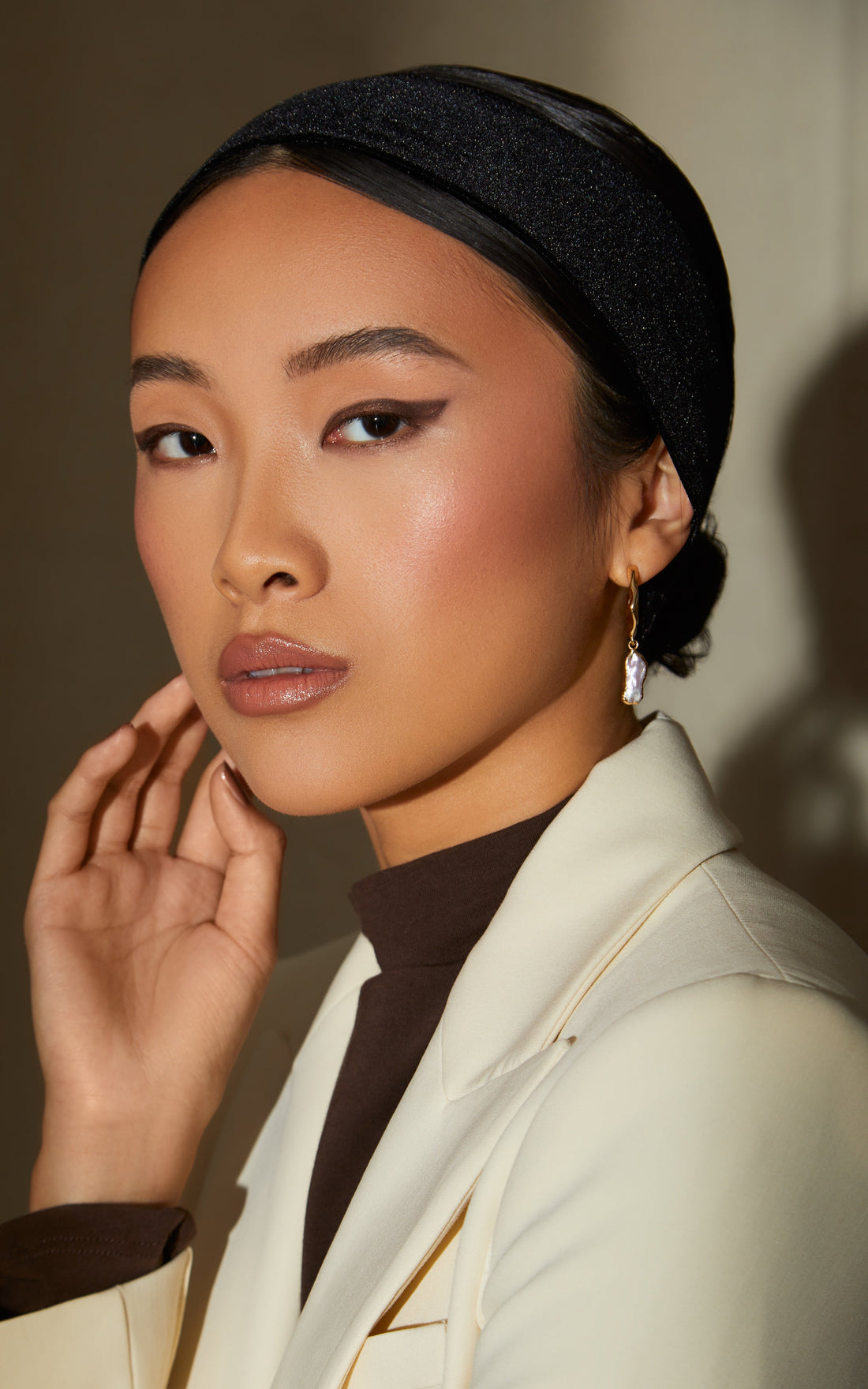 Black No-Slip Scarf Headband
