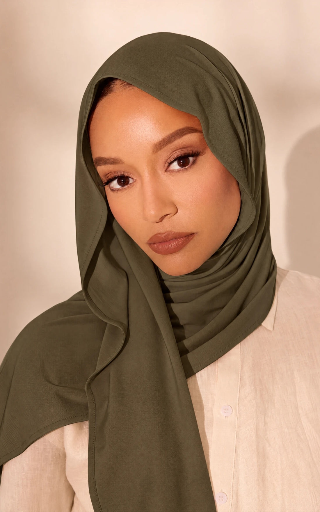 Burnt Olive Premium Jersey Hijab