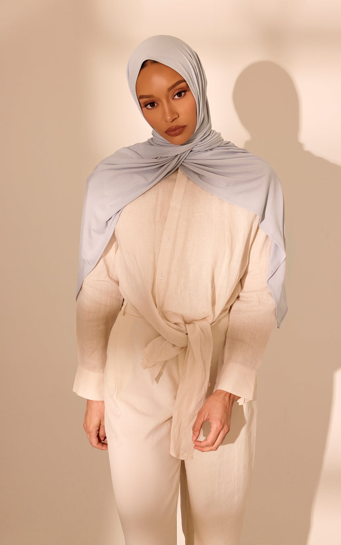 Blue Aura Premium Jersey Hijab — Standard