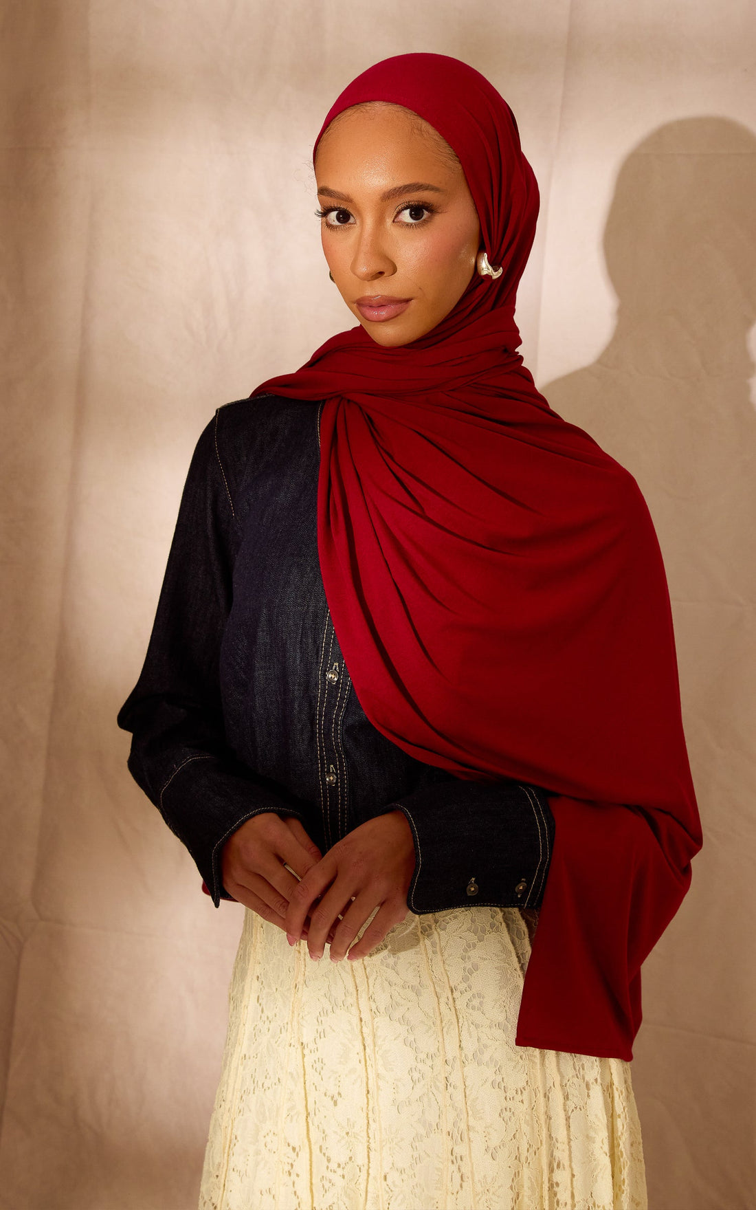 Chili Oil Premium Jersey Hijab — Standard