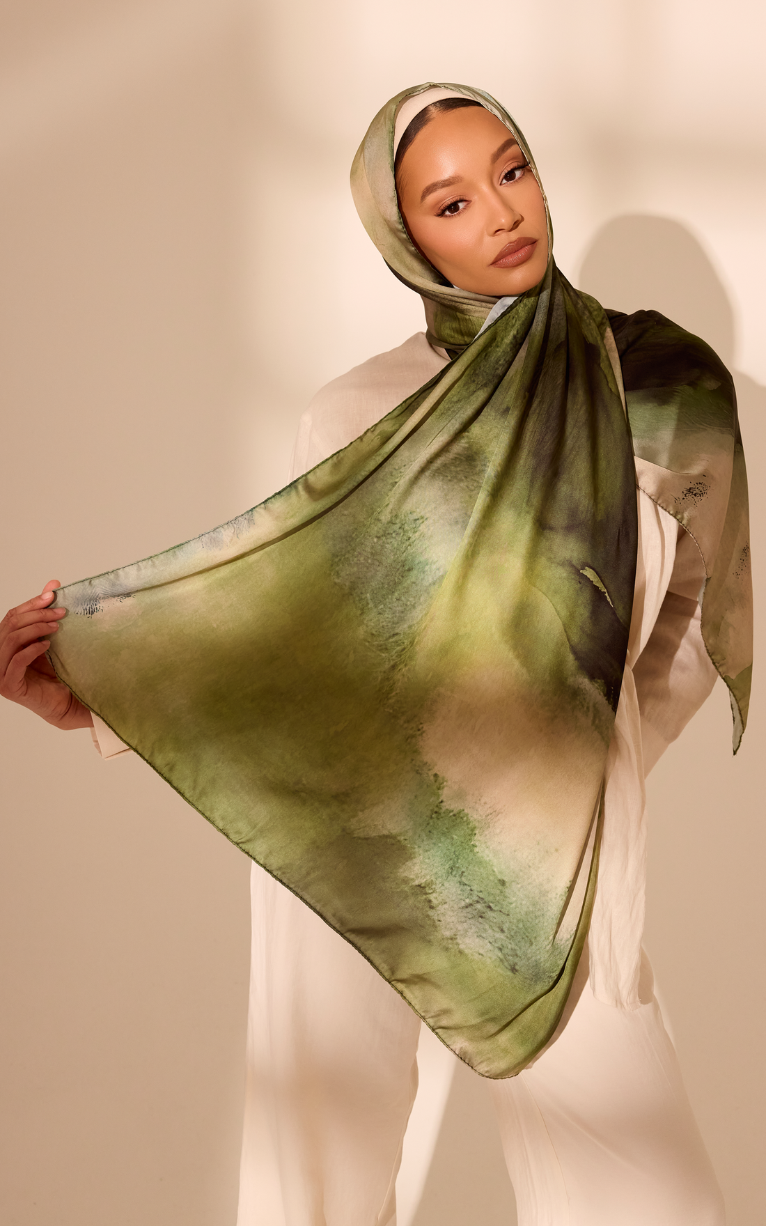 Grove Printed Satin Hijab