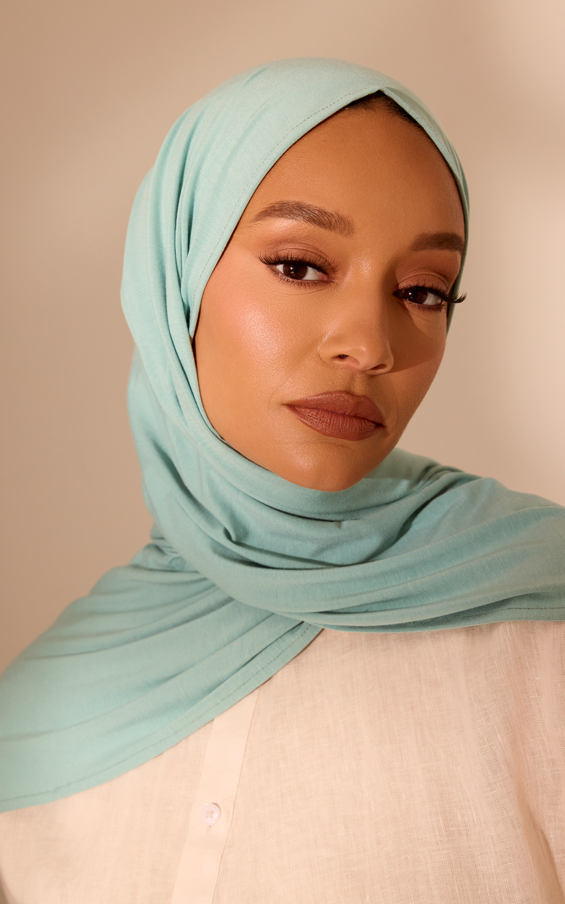 Jelly Mint Premium Jersey Hijab — Mini