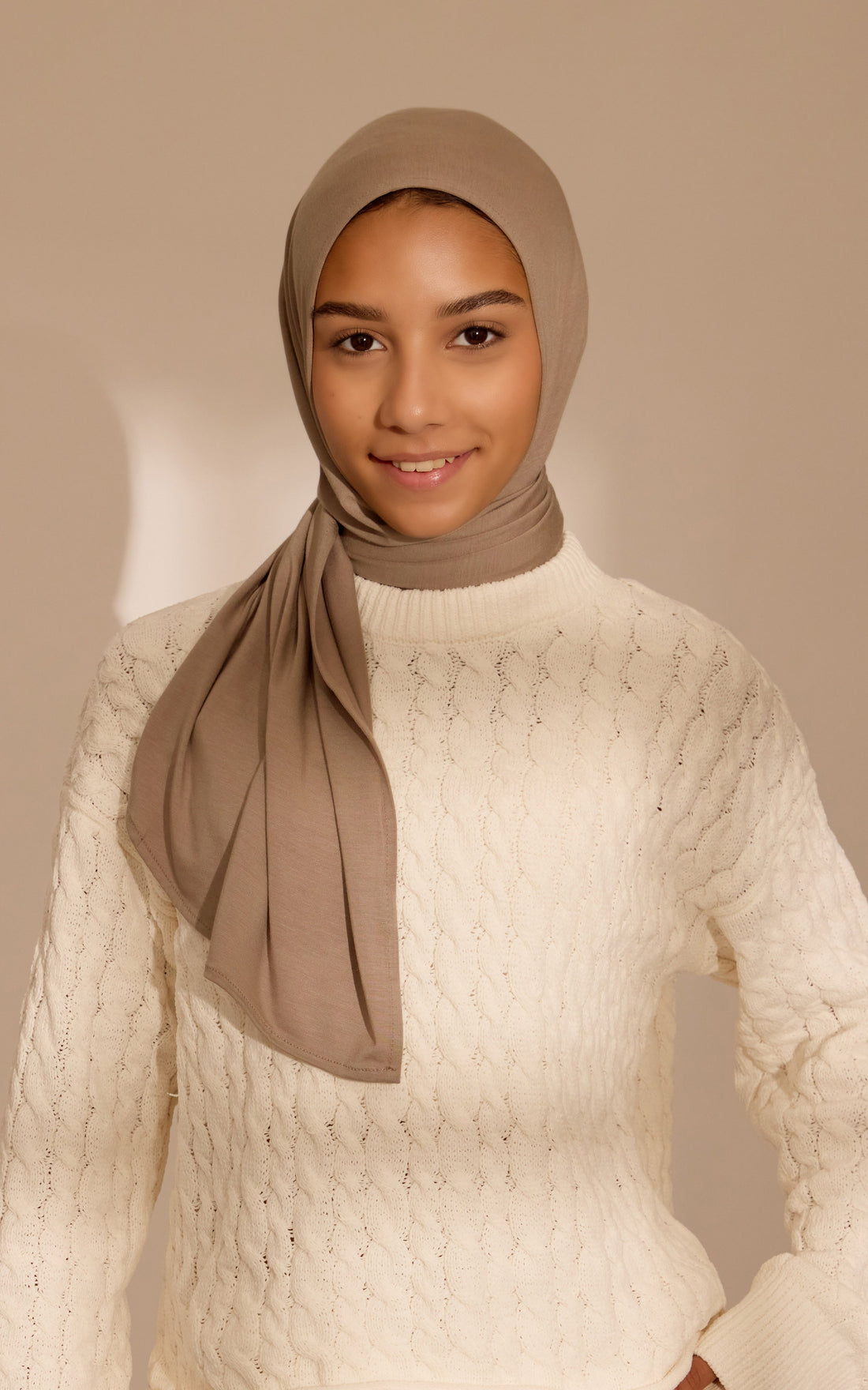 French Taupe Kids' Effortless Hijab