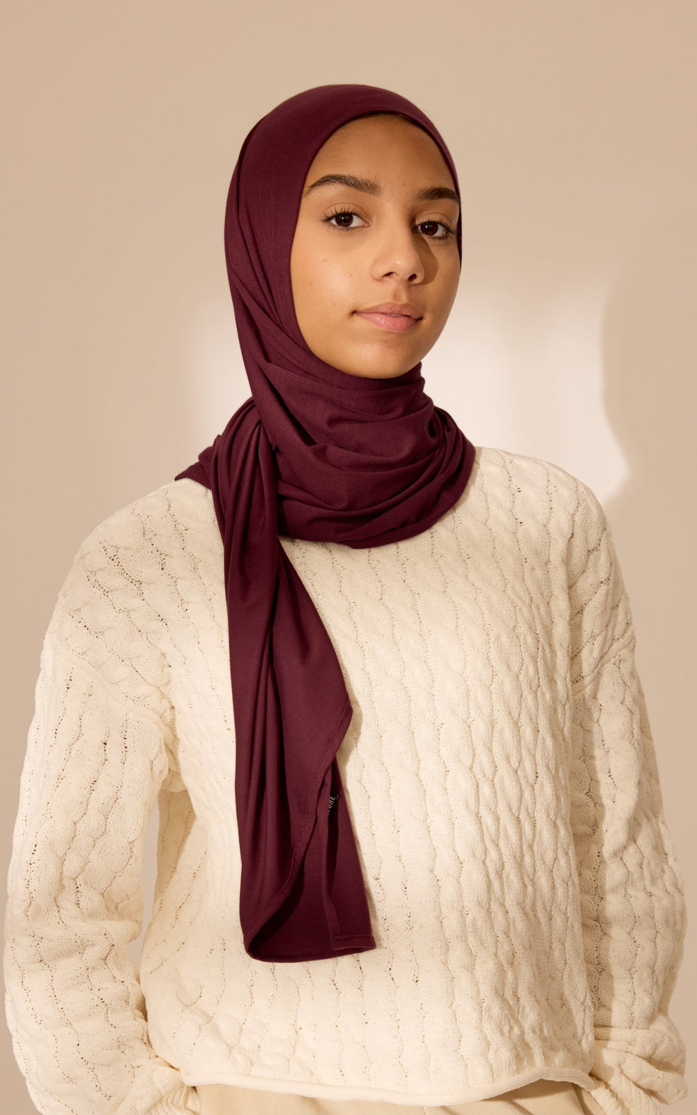 Kids' Effortless Hijab (Pre-Sewn) — Rouge