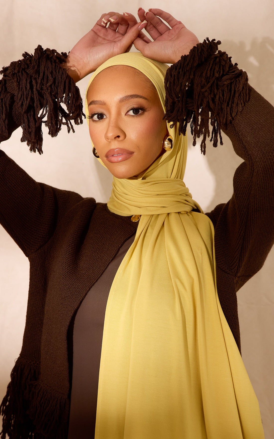 Lemon Grass Premium Jersey Hijab — Mini