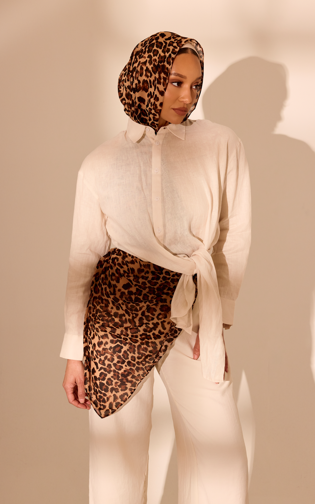 Lynx Printed Chiffon Hijab