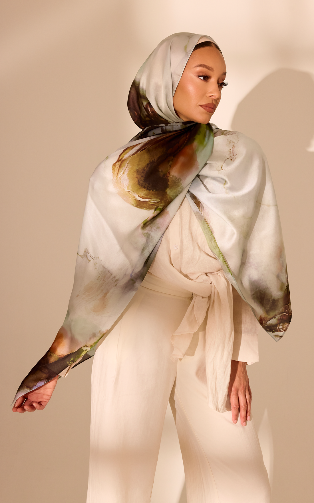 Meadow Printed Satin Hijab