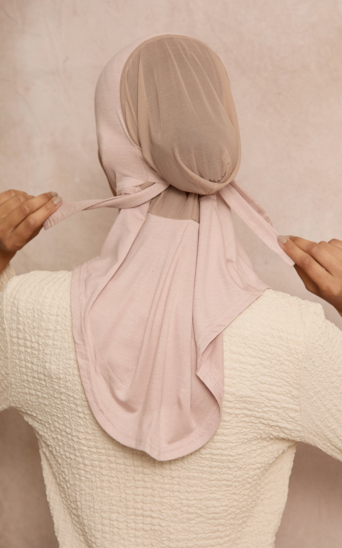 Rose Dust Mesh-Back Under Scarf — Full Coverage