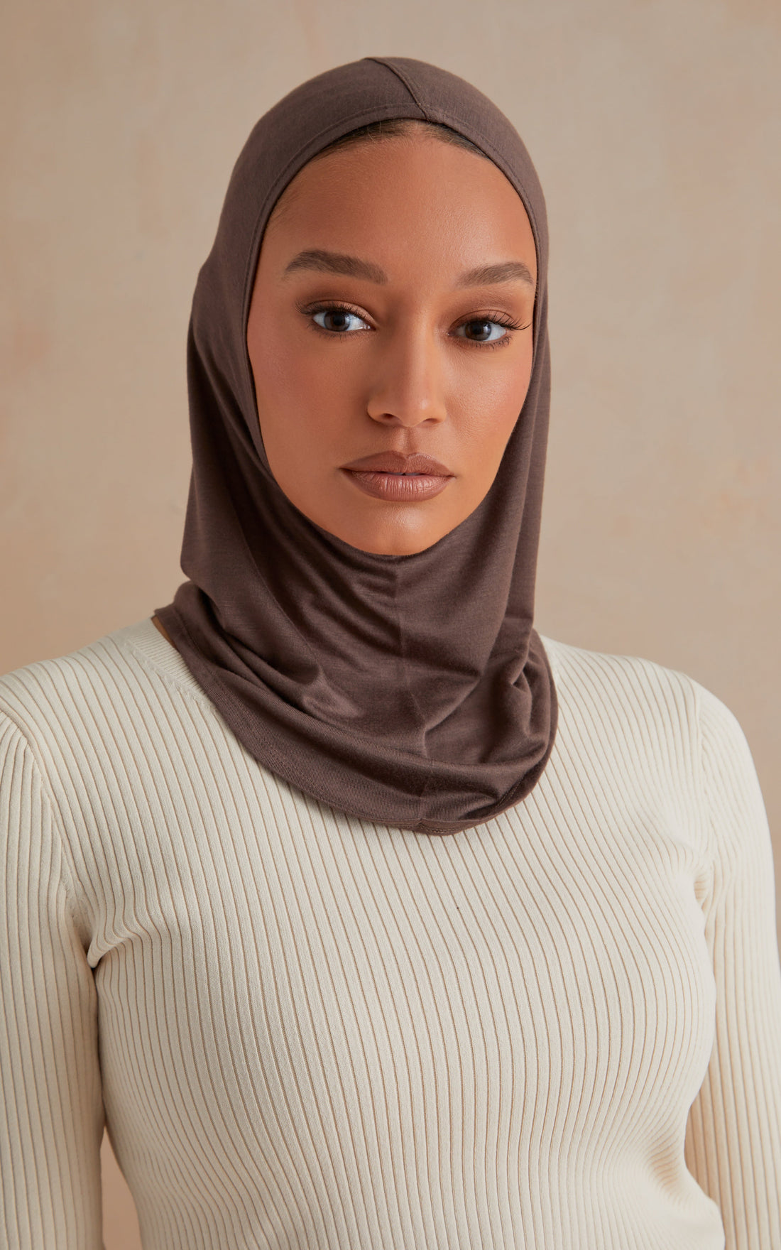 Mocha Full Coverage Essential Under Scarf