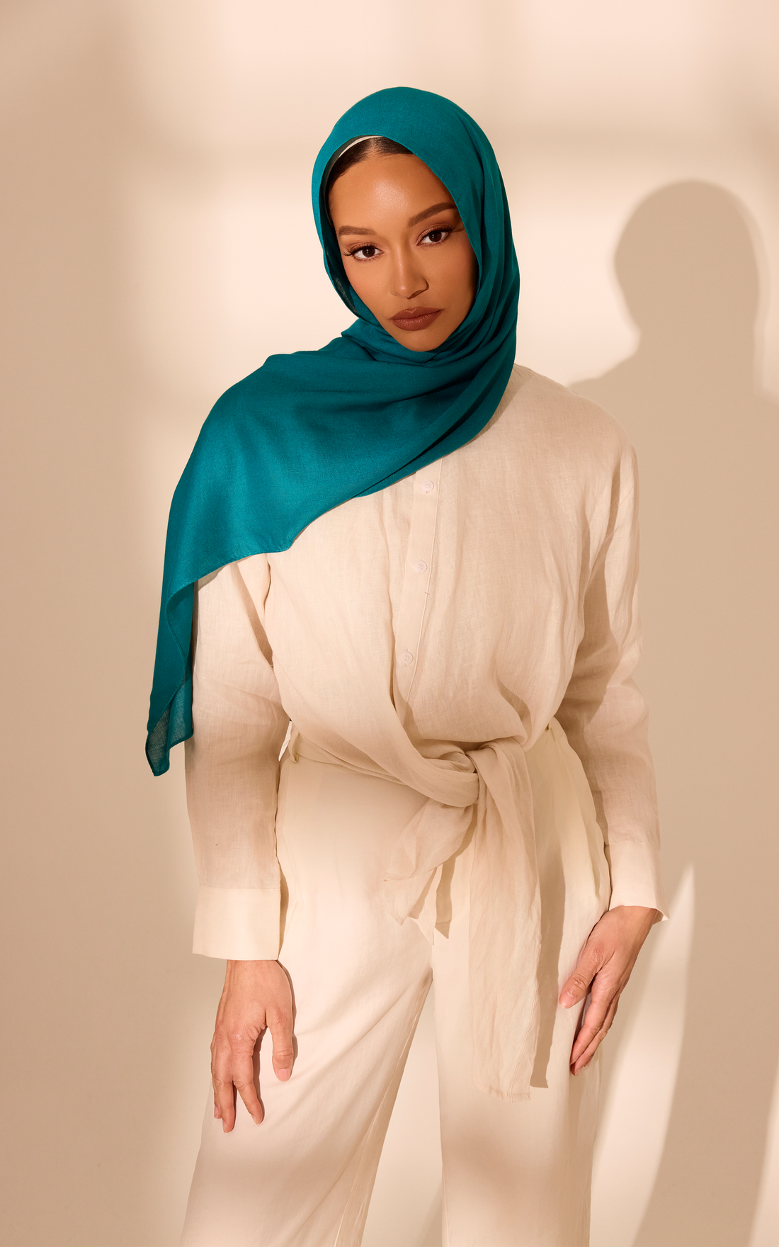 Moody Blue Modal Hijab — Mini