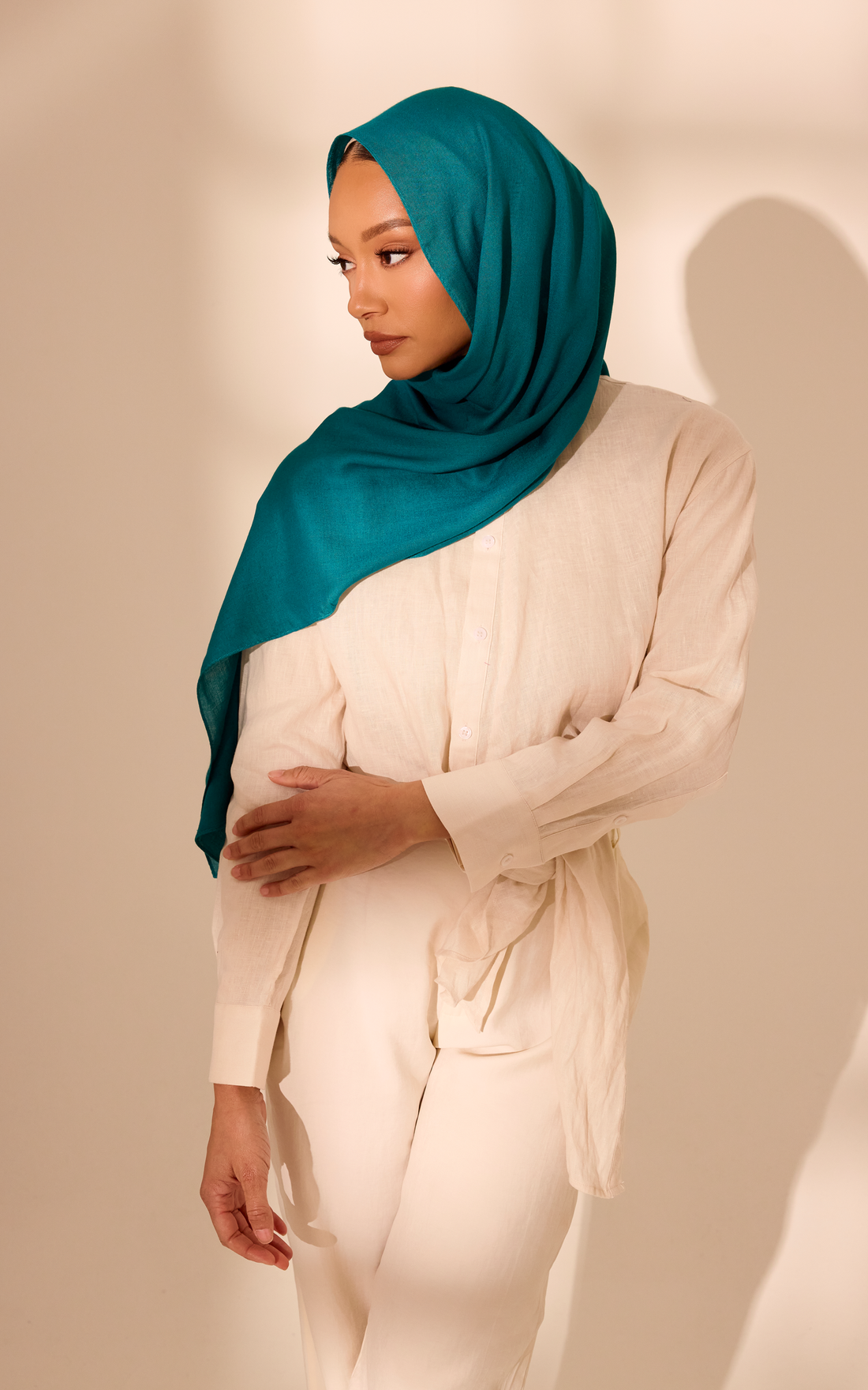 Moody Blue Modal Hijab — Mini