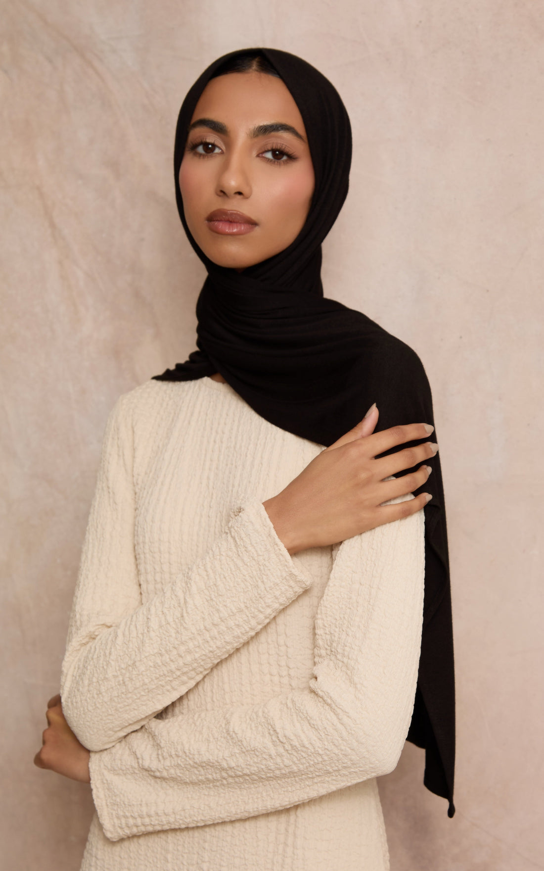 Onyx Premium Jersey Hijab — Mini