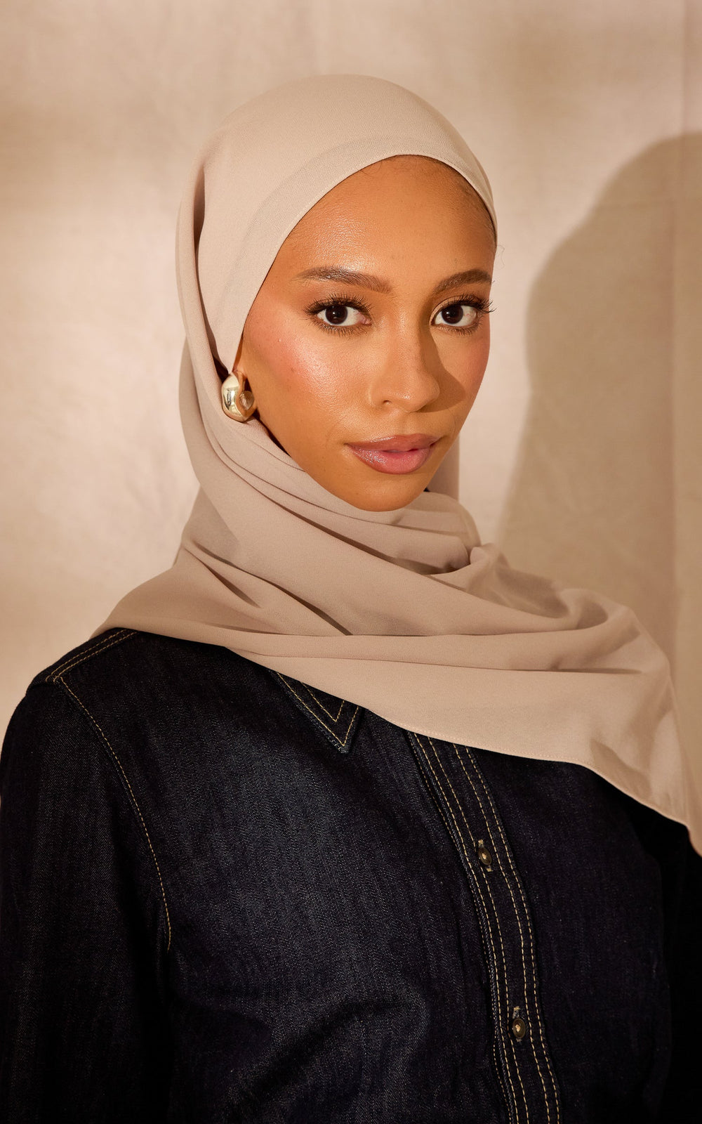 Chiffon Hijab — Oyster