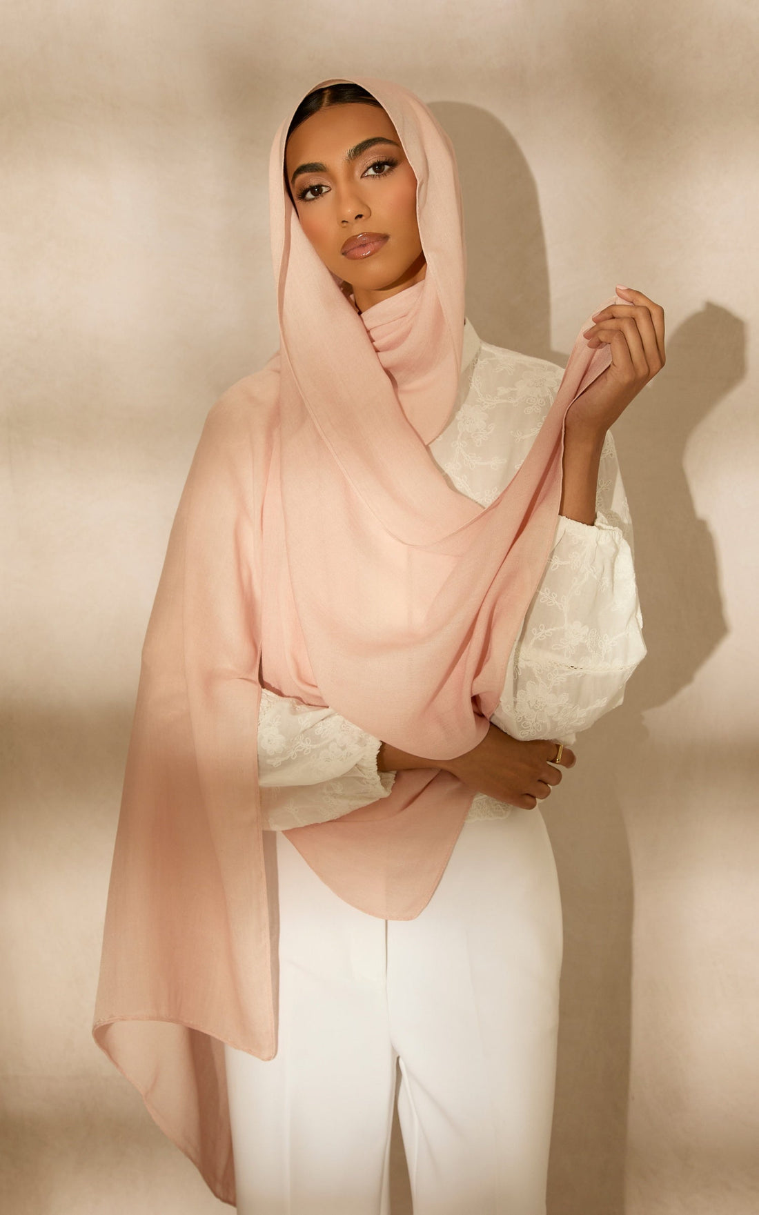 Powder Pink Modal Hijab — Standard