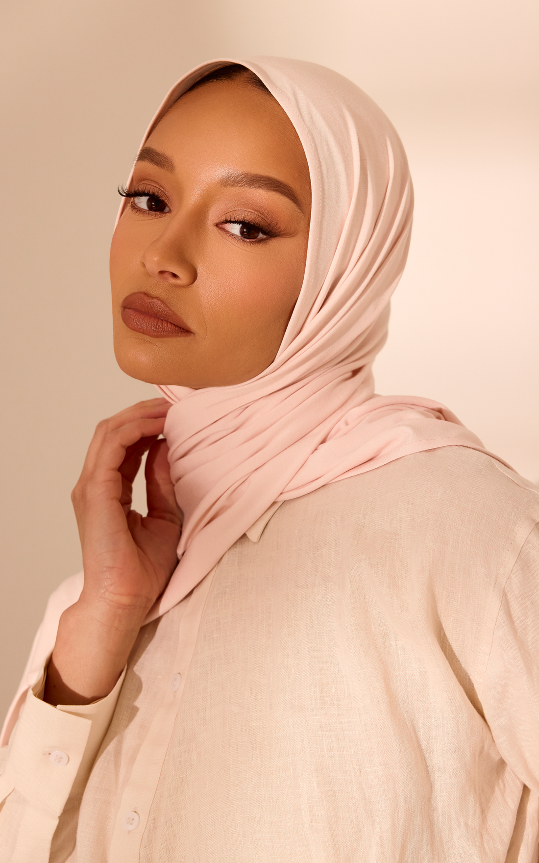 Peeled Lychee Premium Jersey Hijab — Mini