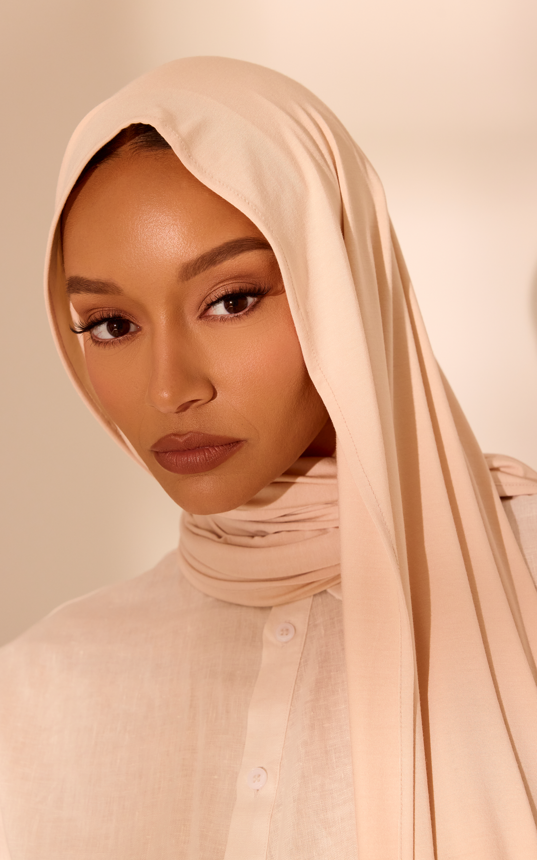 Peeled Lychee Premium Jersey Hijab — Standard