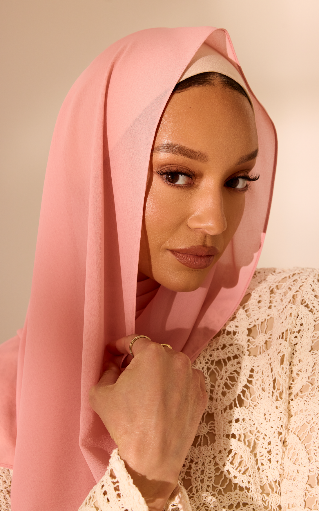 Prickly Pink Chiffon Hijab