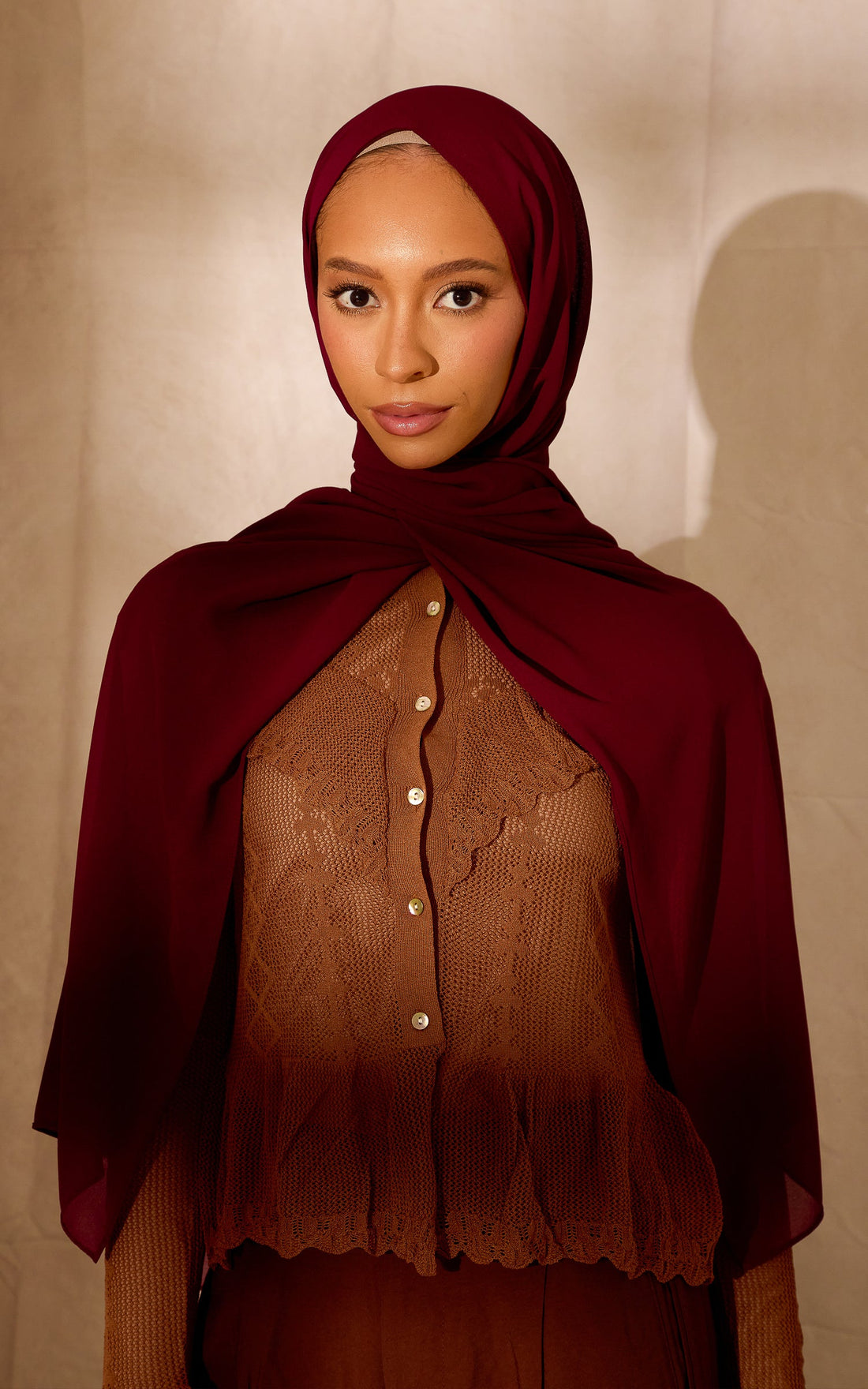 Rouge Chiffon Hijab