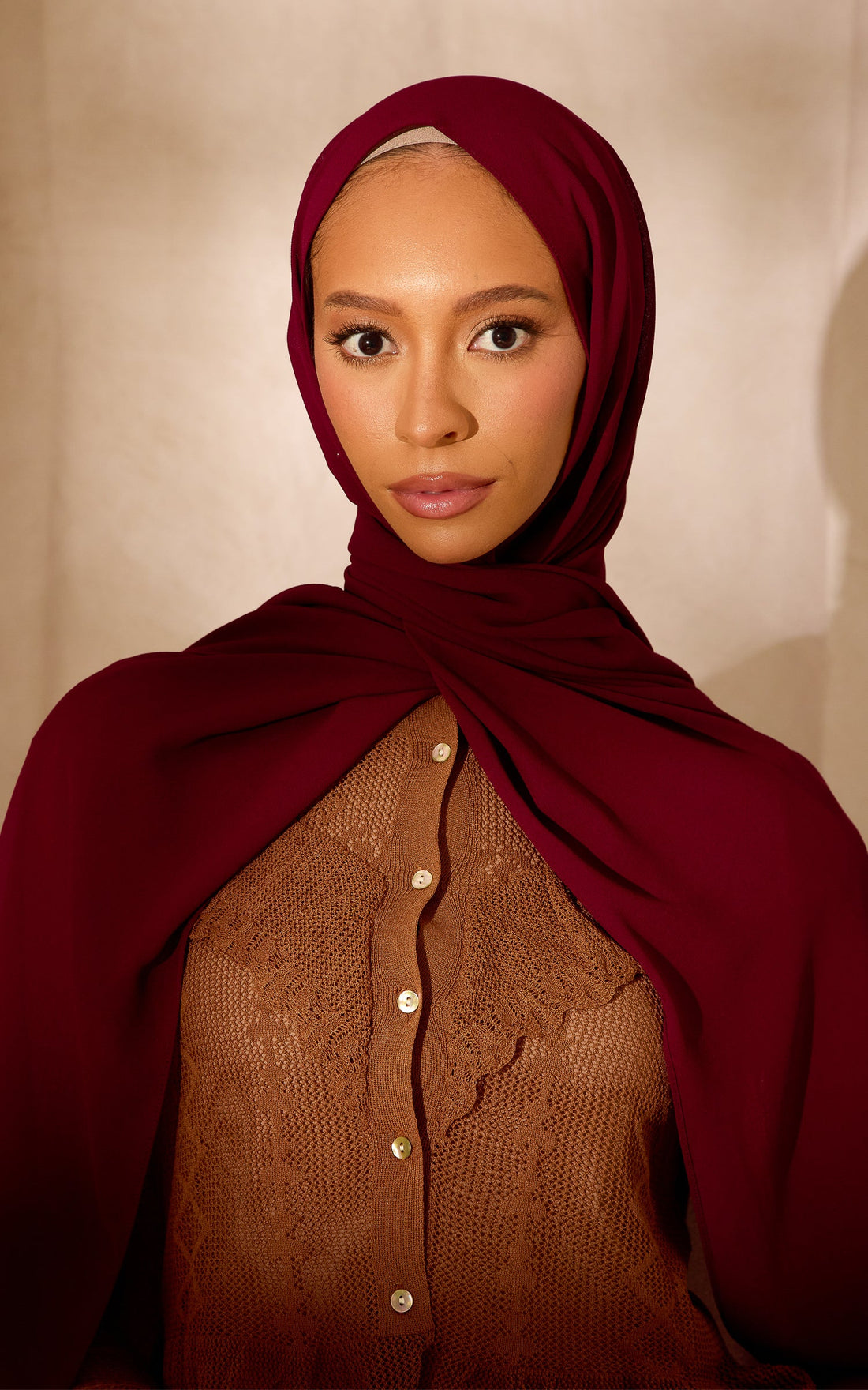 Rouge Chiffon Hijab