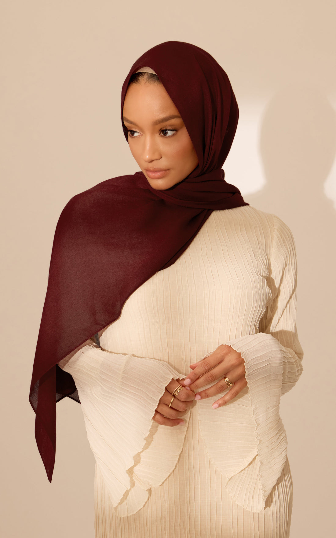 Rouge Modal Hijab — Mini