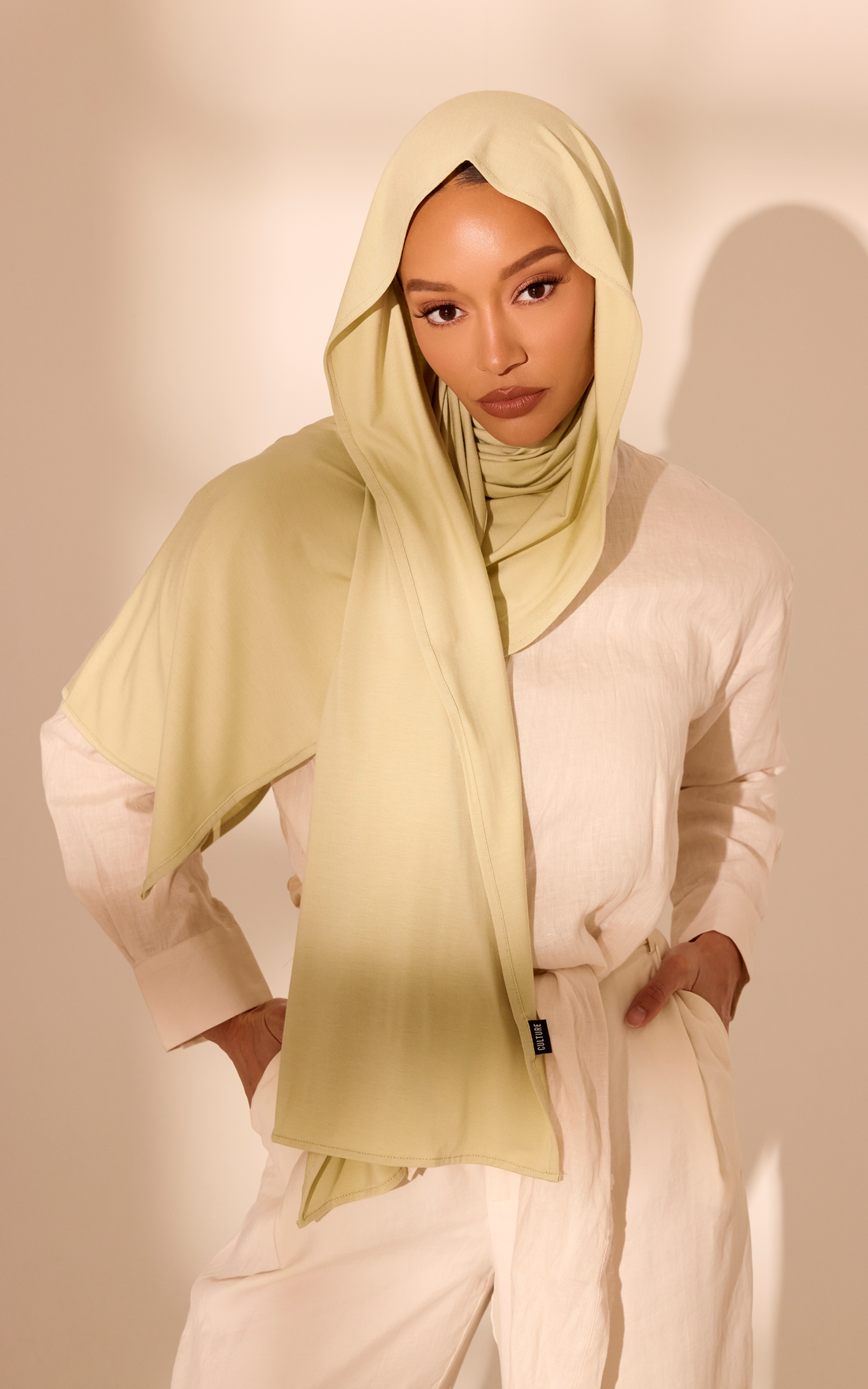 Sage Green Premium Jersey Hijab — Mini