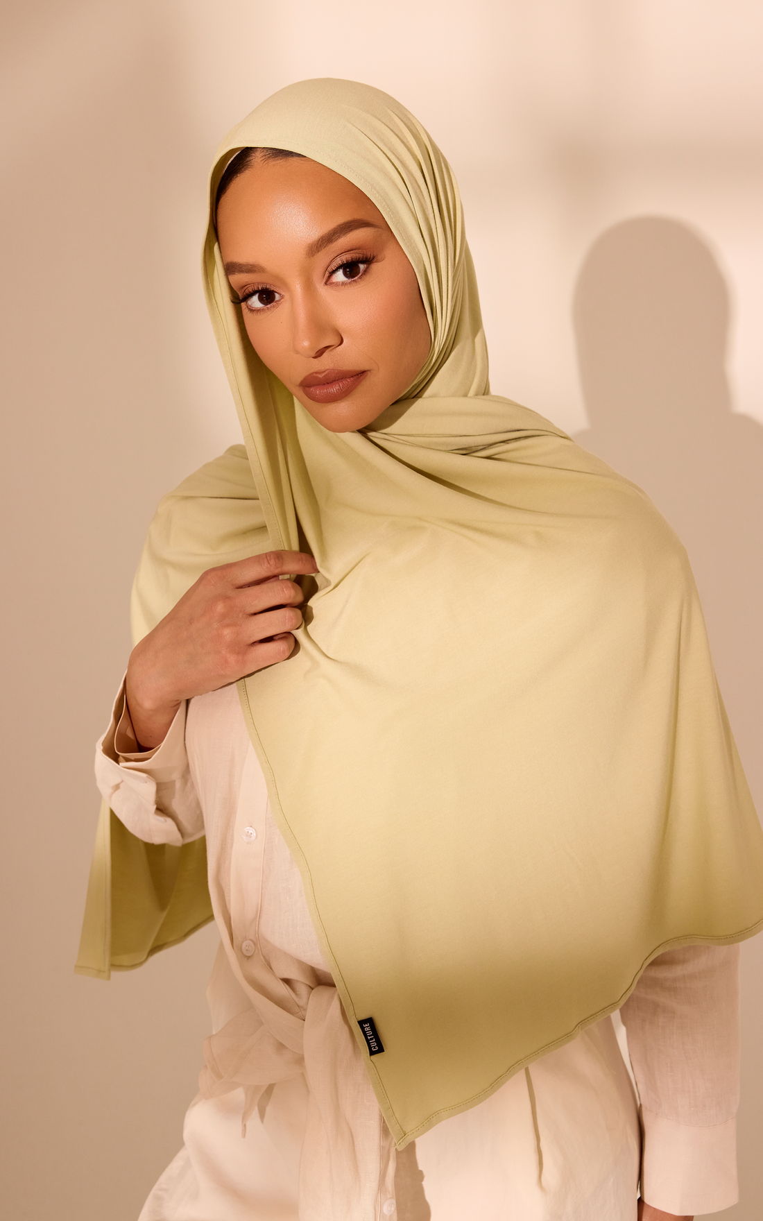 Sage Green Premium Jersey Hijab — Standard