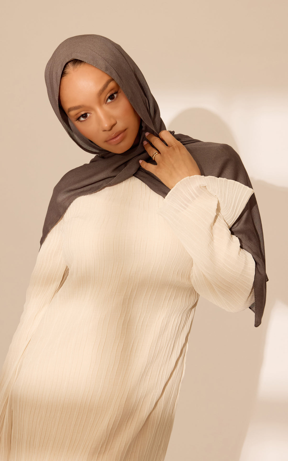 Teak Modal Hijab — Mini