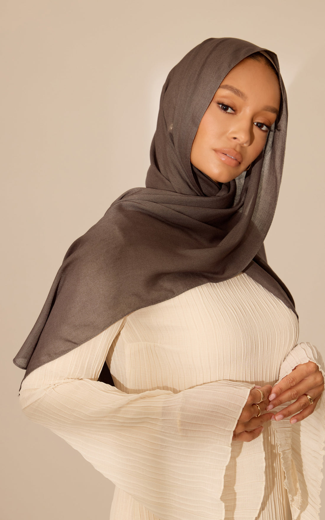 Teak Modal Hijab — Mini