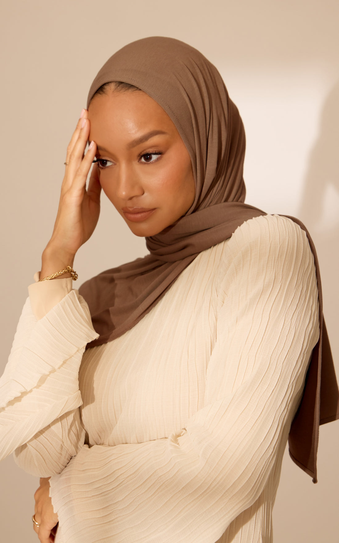 Truffle Premium Jersey Hijab — Mini