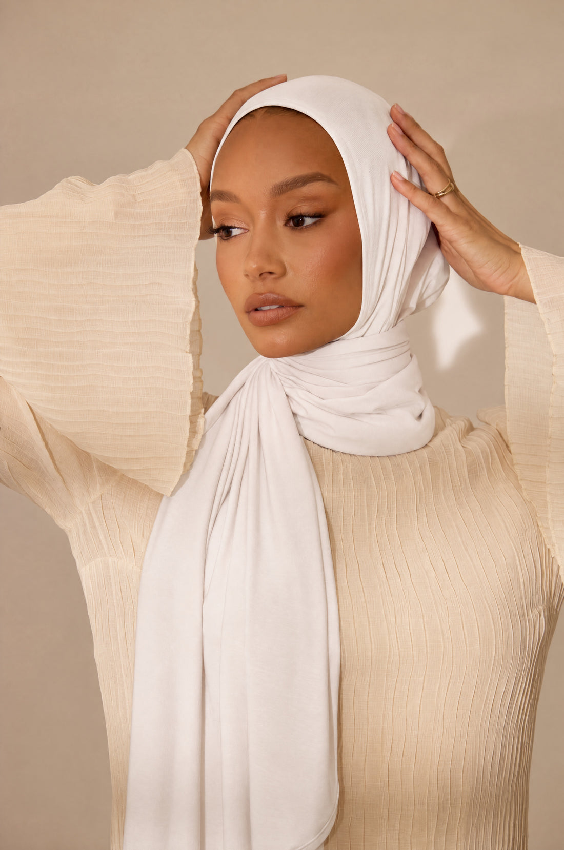 White Effortless Hijab