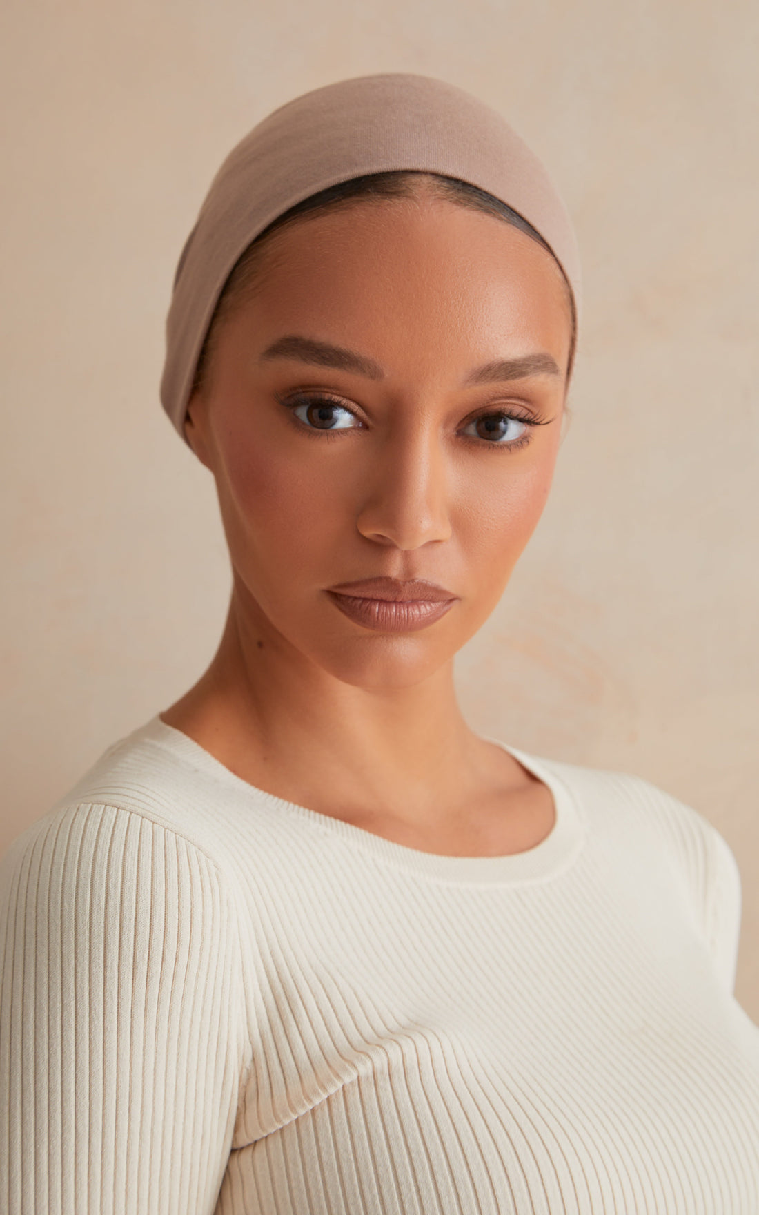 Mushroom Wide Band Cotton Under Scarf