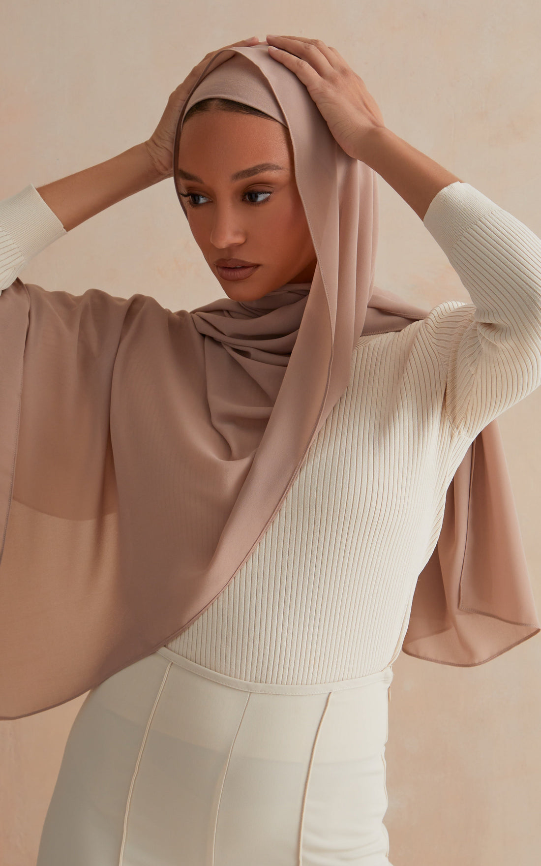 Mushroom Wide Band Cotton Under Scarf