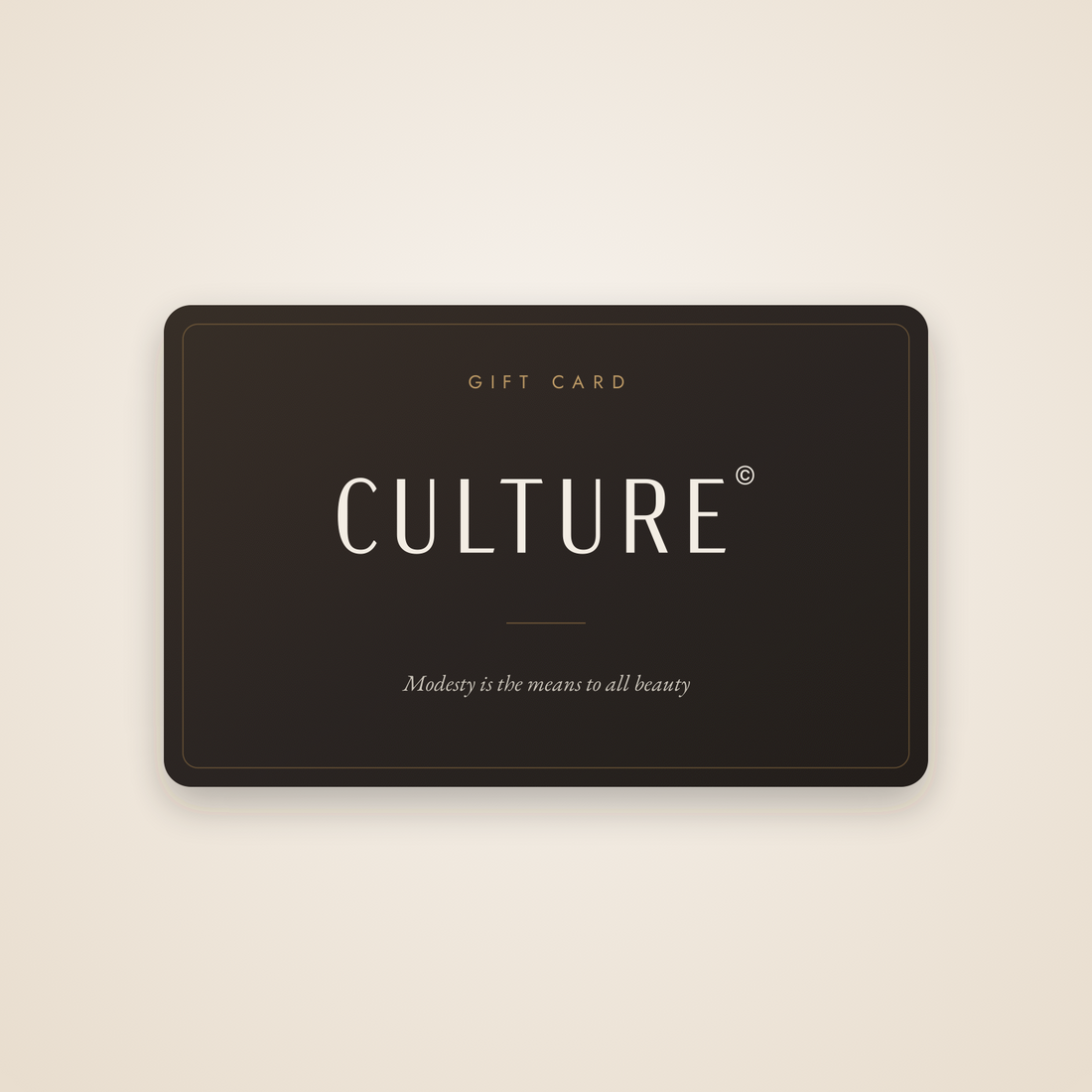 CULTURE Gift Card