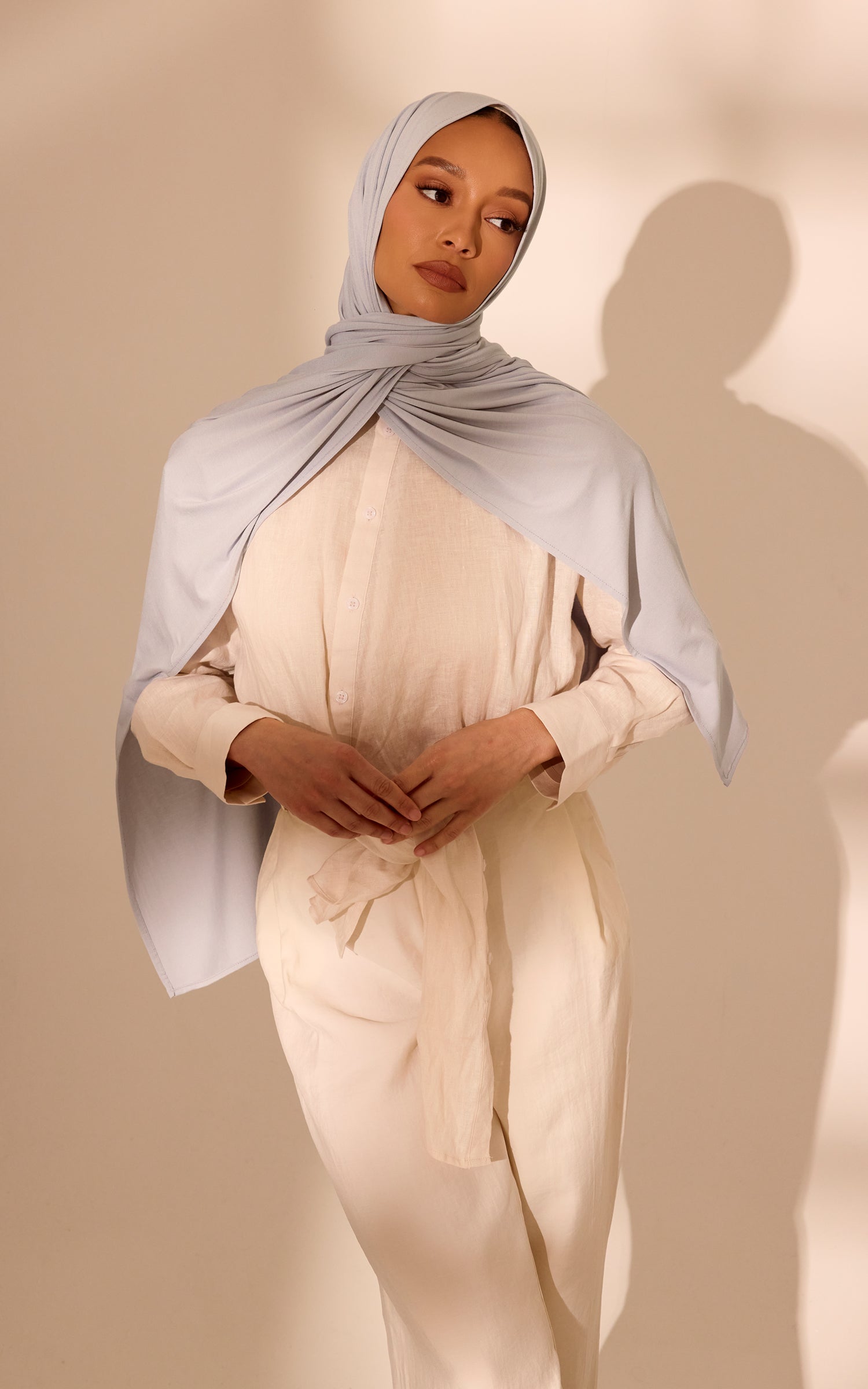high neck midi dress white Vicky | With Puff Sleeves Designed to sculpt and cf-size-34 Size:S (34–36) Wedding Welcome Party Ideas