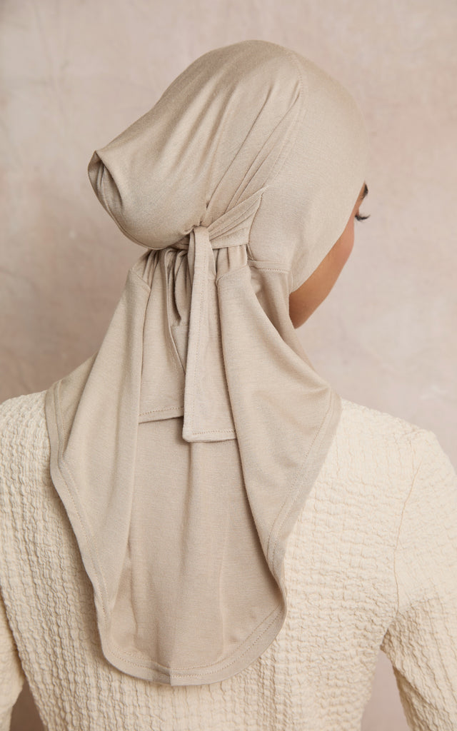 Full Coverage Adjustable Under Scarf Taupe