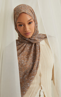 Modern Printed Hijab Scarves From Hijab Loft - Ships from the US