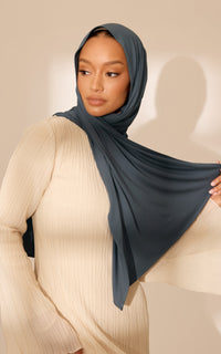 Baritone Blue Premium Jersey Hijab — Mini