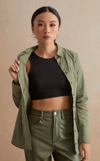 Black Cropped Tank
