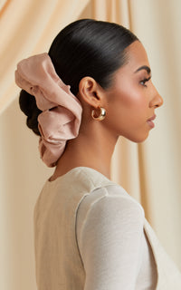 Blush Satin Scrunchie