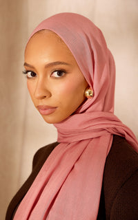 Canyon Rose Modal Hijab — Mini
