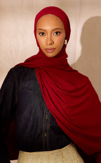 Chili Oil Premium Jersey Hijab — Standard