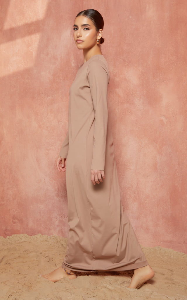 Seamless Long Sleeve Slip Dress | CULTURE Hijab Co. Seamless Long Sleeve Slip Dress | CULTURE Hijab Co.