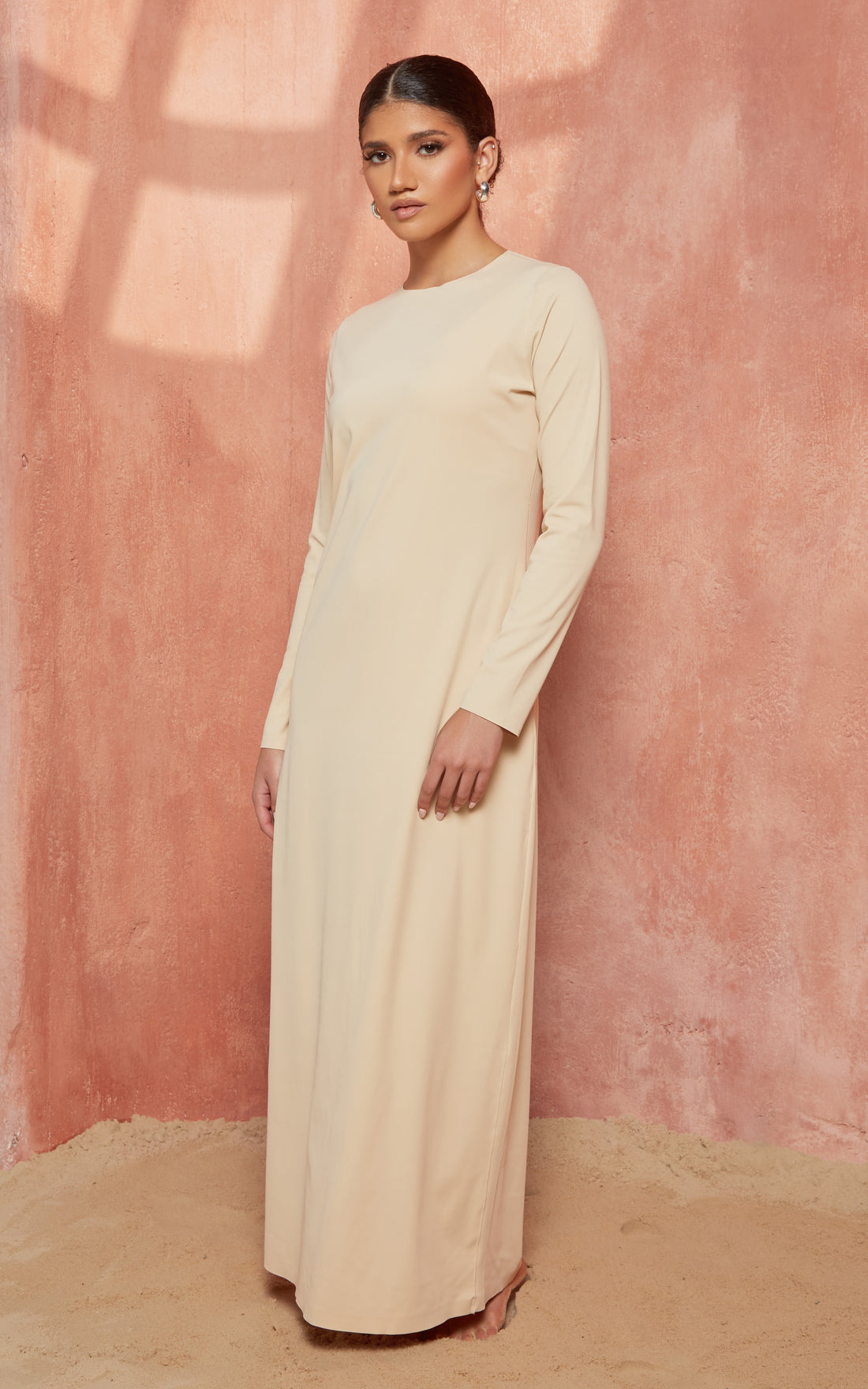 Seamless Long Sleeve Slip Dress — CULTURE (view 6)