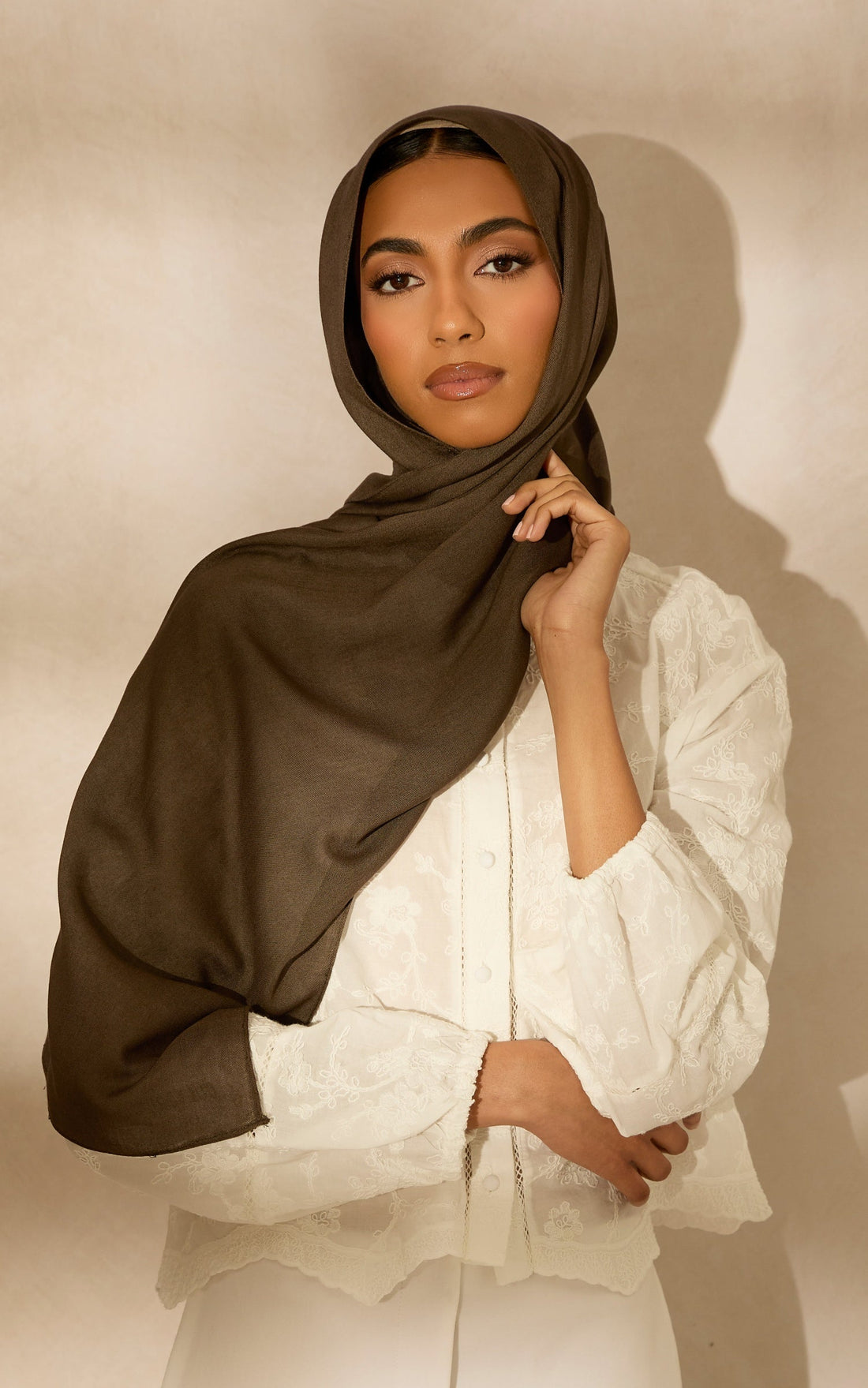 Cocoa Modal Hijab — Mini