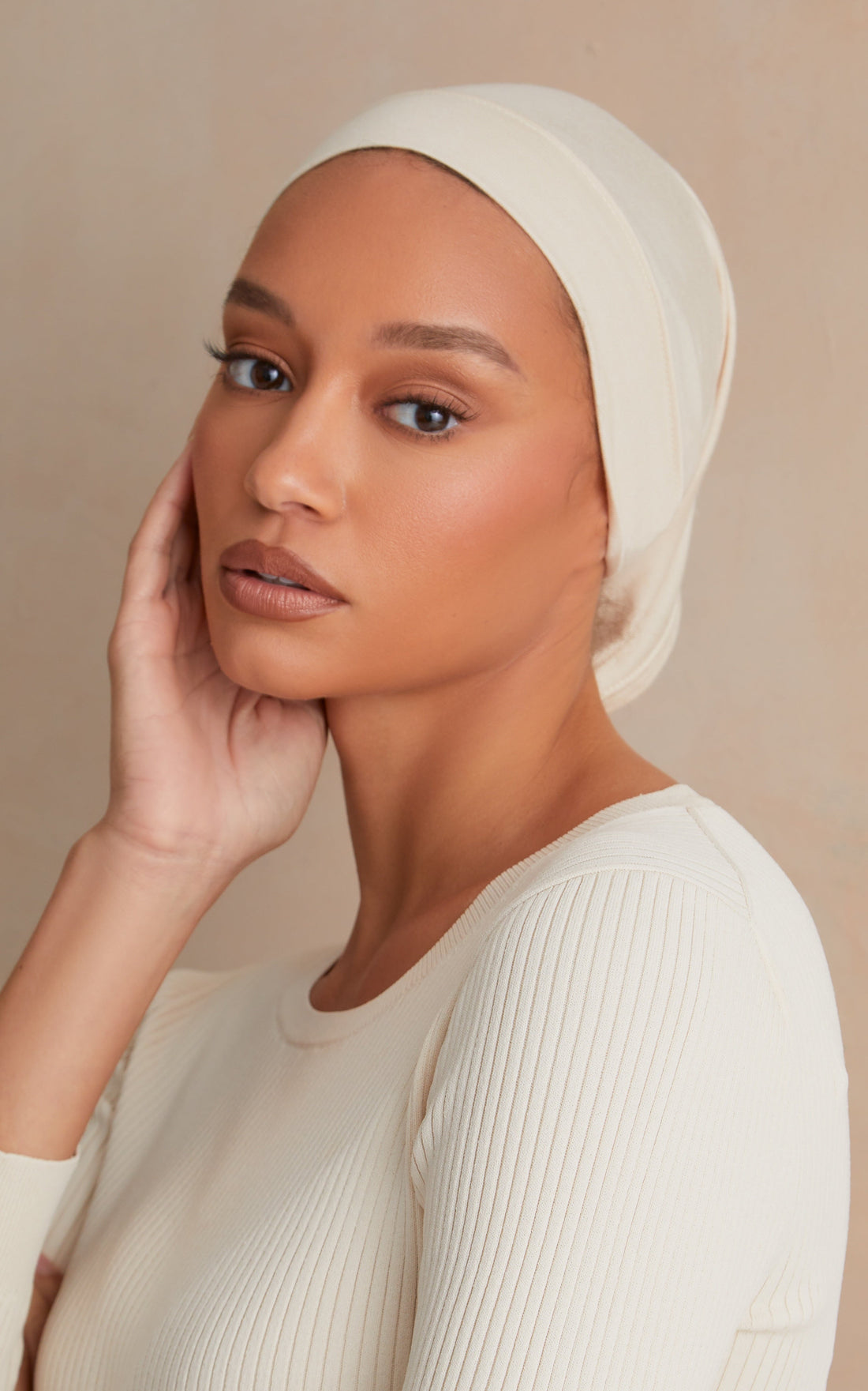 Nude Cotton Under Scarf