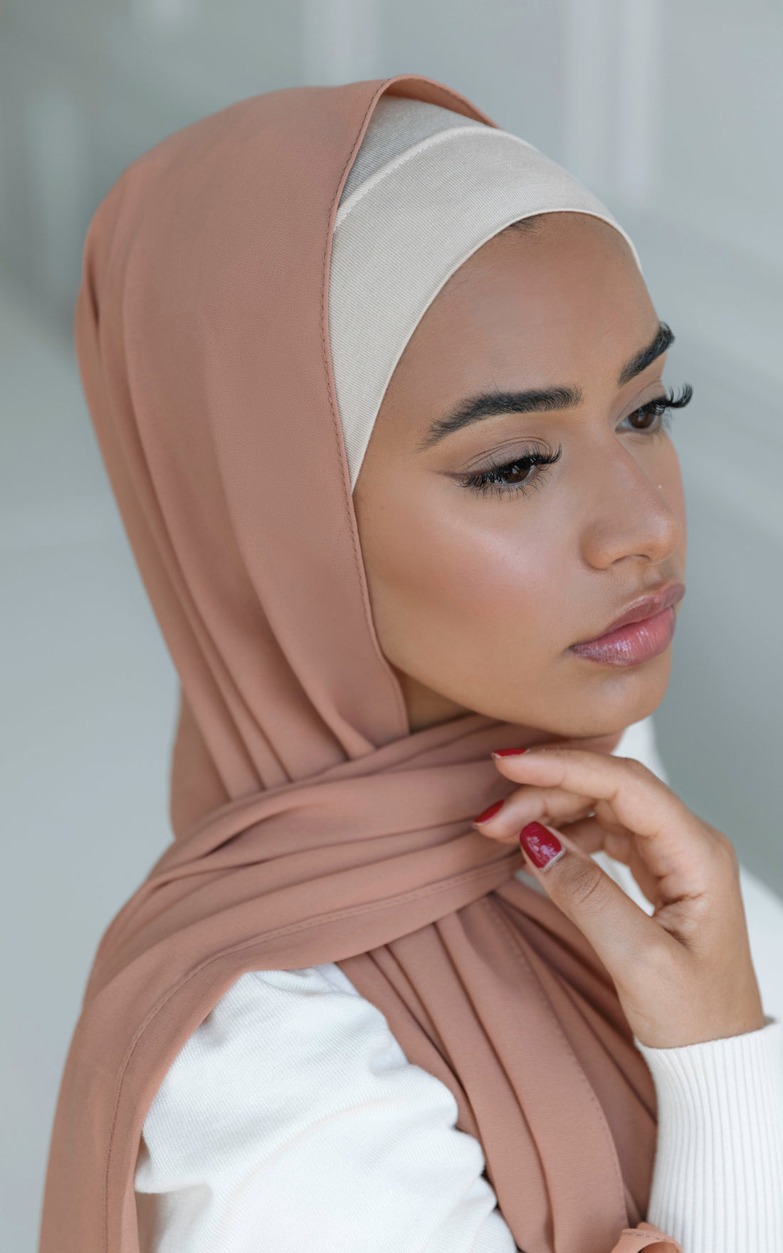 Nude Cotton Under Scarf